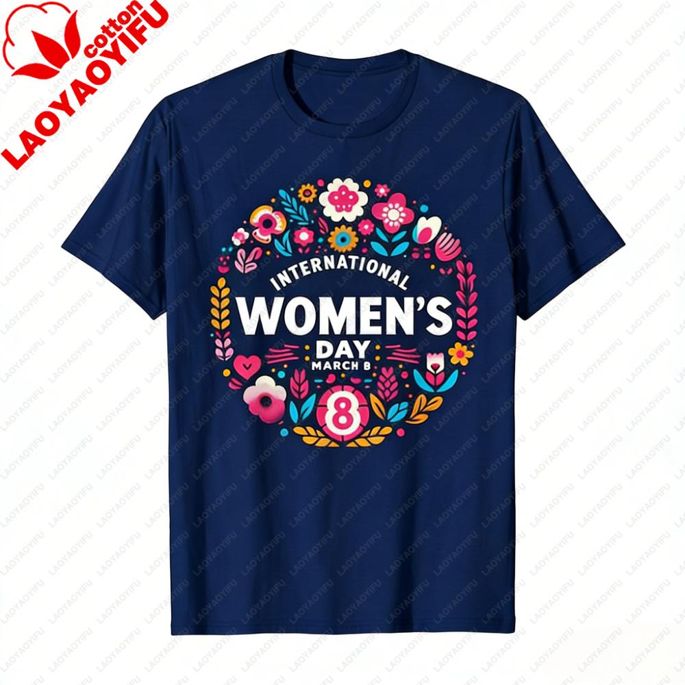 March 8th International Womens Day Shirt Womens History Month Tshirt Group Clothing Fashion Casual Festival Streetwear
