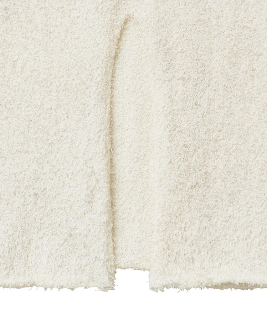 Noir For Woman Feathery Long Knit Skirt (Cream)