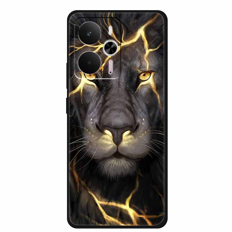 Чехол для Realme 14 Realme14 5G RMX5070 Корпус телефона Мягкий силиконовый задний чехол Для Realme 14 Global Черный ТПУ Funda Милый Capa Coque