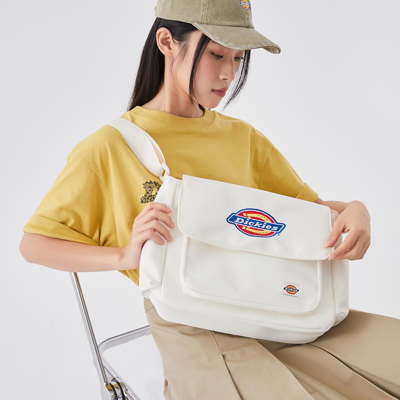New Dickies Polyester Crossbody Bags Large Women's Ecru 234F90LMY25WH01