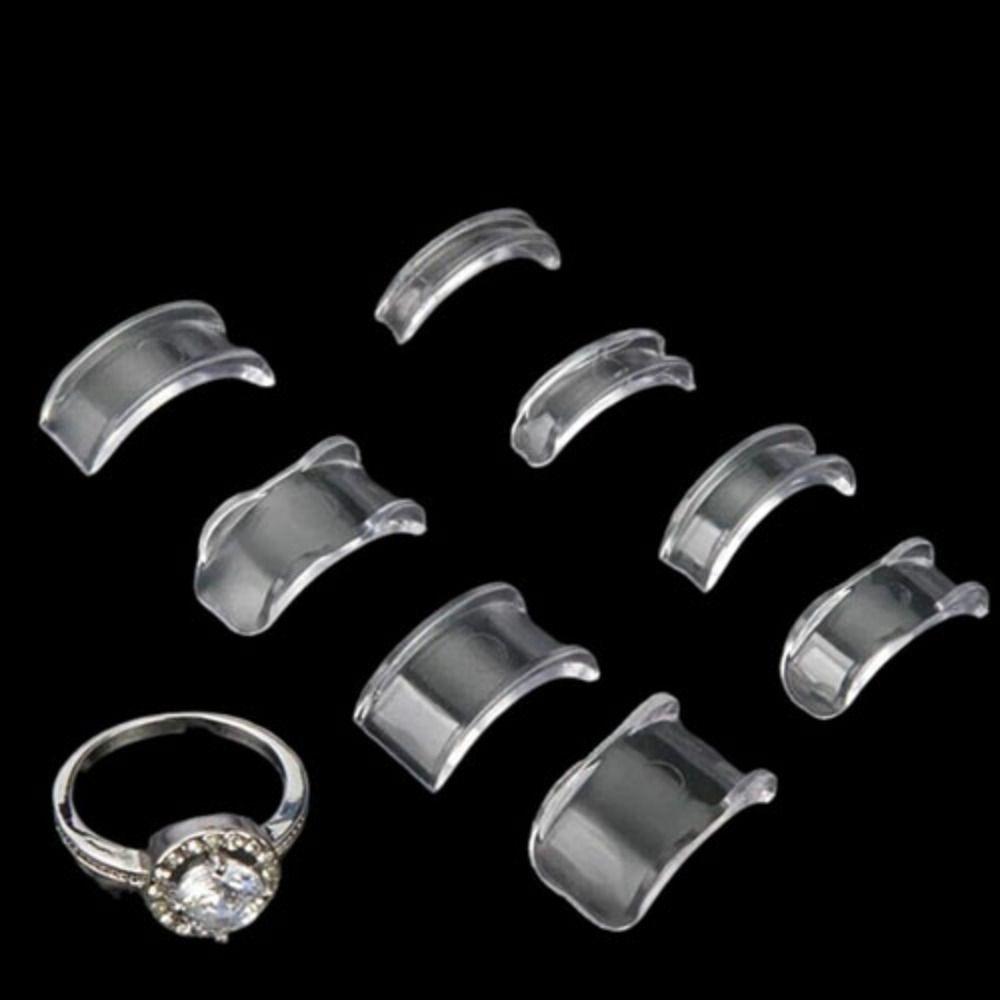 Transparent Invisible Ring Size Reducer 1Set Resizer Adjuster Hot Sale Size Adjustment Clip Ring