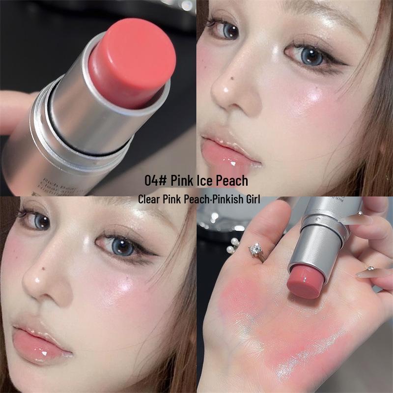 RICH BEAR Dewy Skin Highlighter Stick: Women's Fine Shimmer Contour and Blush Makeup.