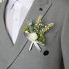 Unisex Brooch Floral Shape Bow Anti-slip Clothes Decoration Pin Party Prom Garment Jewelry Wedding Bride Groom Corsage
