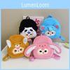 Three Baby Cute Plush Backpack For Kids School Daily Use Shoulder Gifts Bag