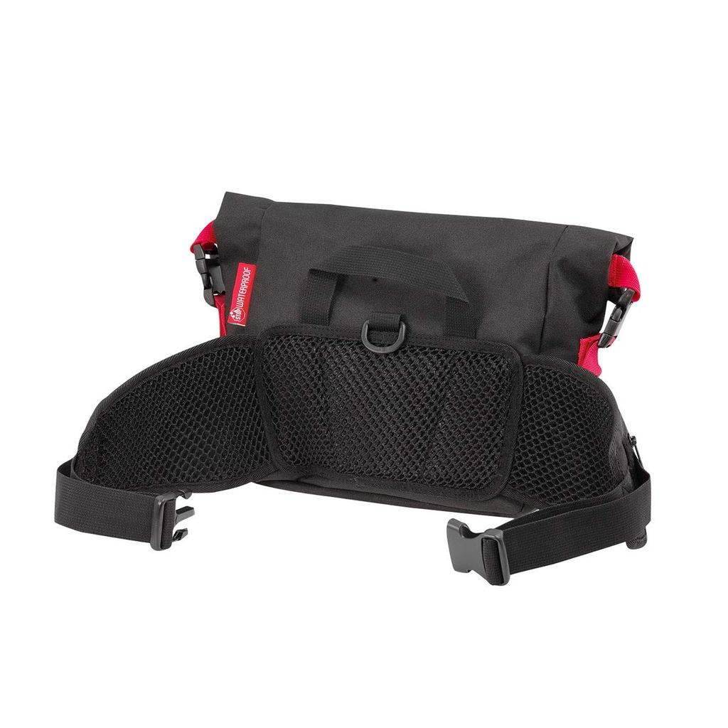Водонепроницаемая поясная сумка для мотоцикла 5 л Бесплатная 13002 Водонепроницаемая [Komine] Черный/Красный SA-243