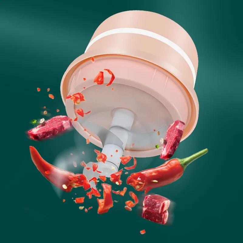 Электрический измельчитель еды 100/250 мл, мини-USB, беспроводной электрический измельчитель чеснока, USB-давилка для чеснока, кухонные гаджеты для фруктов и овощей, инструмент