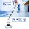 Складная беспроводная электрическая щетка для уборки - ручная, с длинной ручкой, вращающаяся для использования на кухне и в ванной комнате