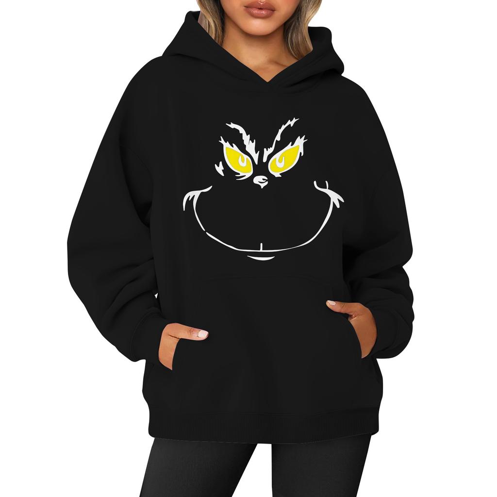 Женская толстовка с капюшоном и круглым вырезом, длинными рукавами и цветочным принтом