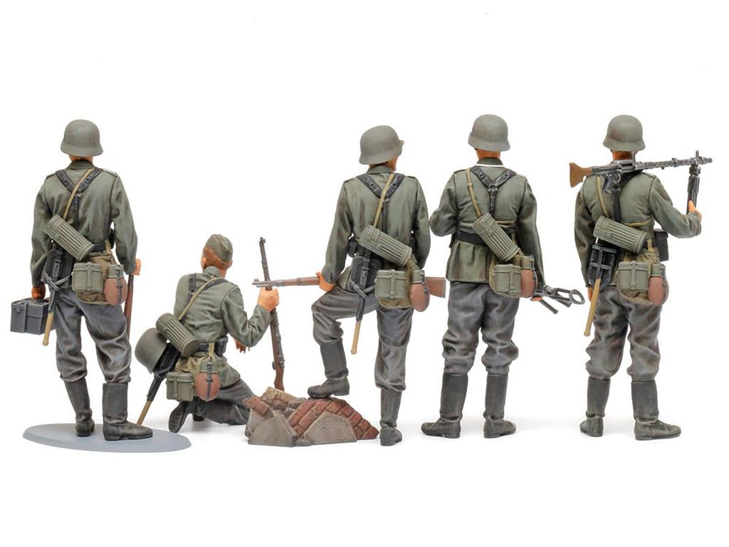 Tamiya Military Miniature Series 371 German Infantry Period Plastic Model Kit 35371 1/35 No. Set, Mid-War