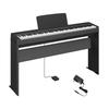 YAMAHA Черное электронное пианино 88 клавиш Комплект со стойкой Yamaha P-145B