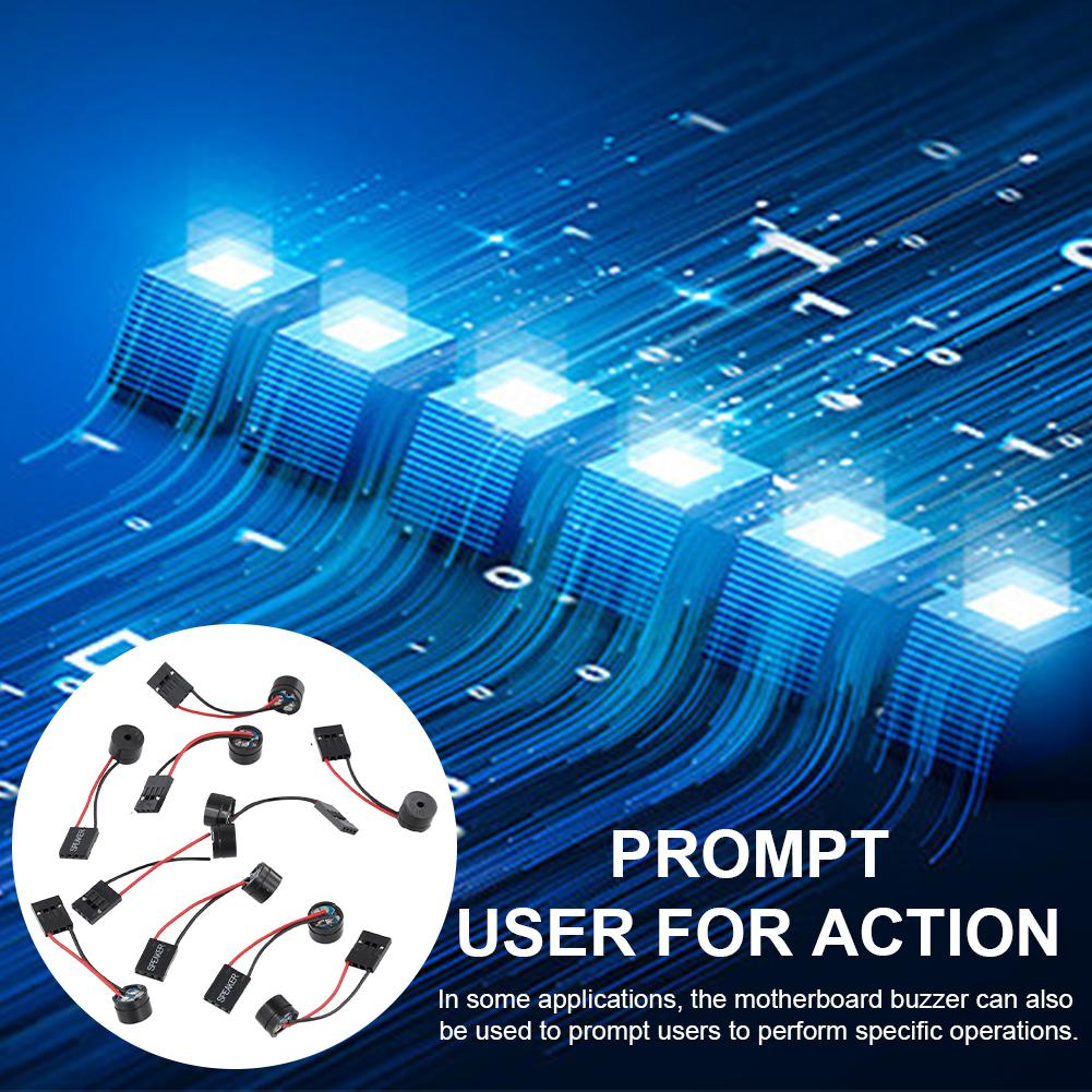 10 шт. ПК корпус зуммер мини штекер динамик BIOS звуковой сигнал DIY для ПК Interanal AU