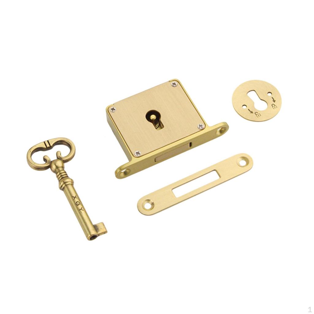 Латунный замок для шкафов, квадратные ящики для хранения вещей