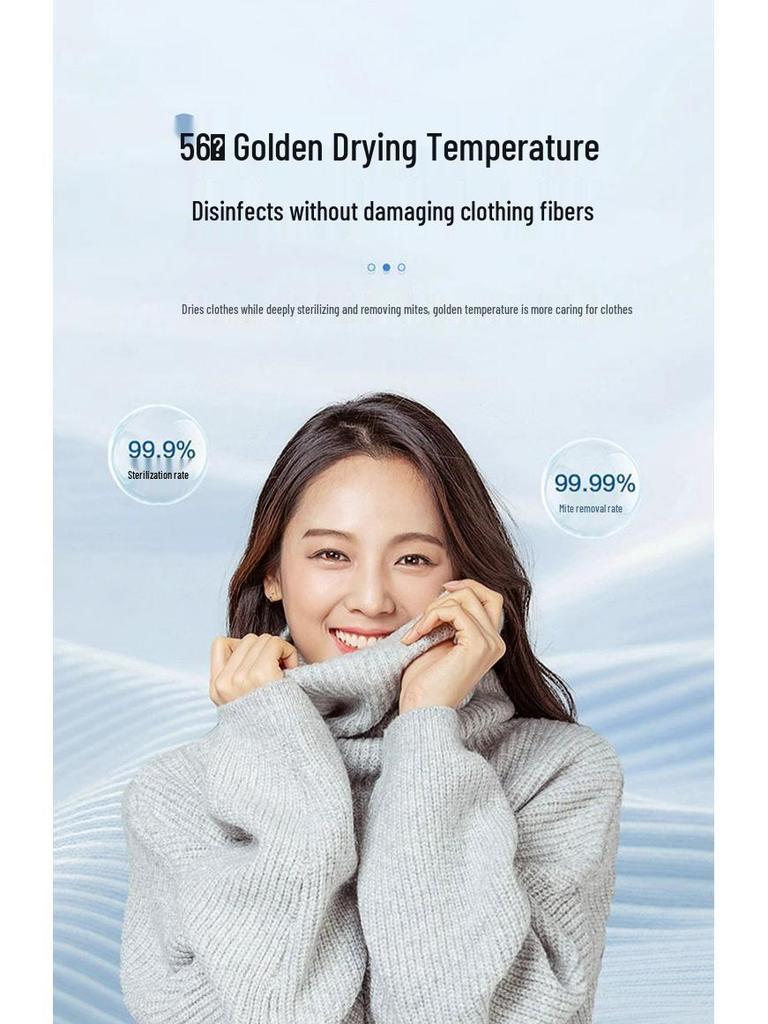 Haier HGY100-F386U1 Dual-Core Heat Pump 3D Antibacterial Drum Dryer