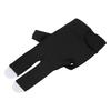 Left Hand Pool Glove 3 Finger Nylon Comfortable Elastic Universal Adjustable Billiard Pool Glove Black