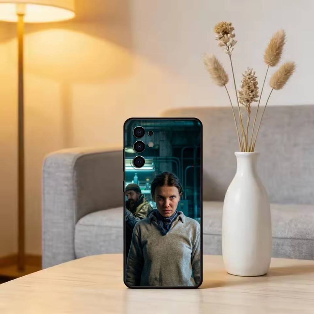 M-Millie B-Brown Actor Phone Case For Samsung S25,S24,S21,S22,S23,S30,Ultra,S20,Plus,Fe,Soft Silicone Black Cover