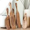 Non Stick Long Handle Spatula Natural Wood Kitchen Leakage Shovel  Kitchenware Supplies