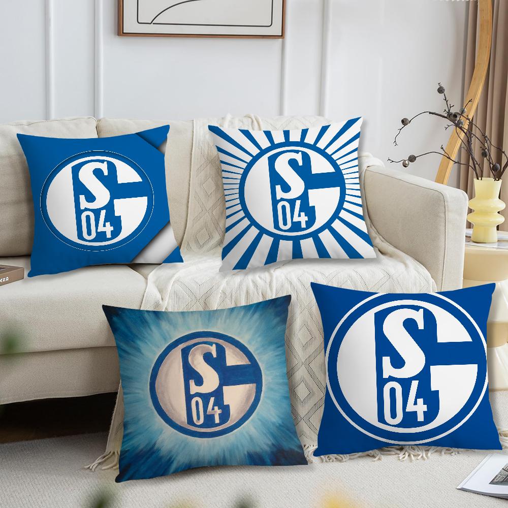 Football Club S-Schalke 04 History Cushion Cover Living Room Headboard Office Cushion Bedroom Cushion Sofa Nap Time Pillow Case