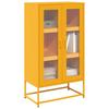 Highboard Mustard Yellow 68 x 39 x 123 cm Steel