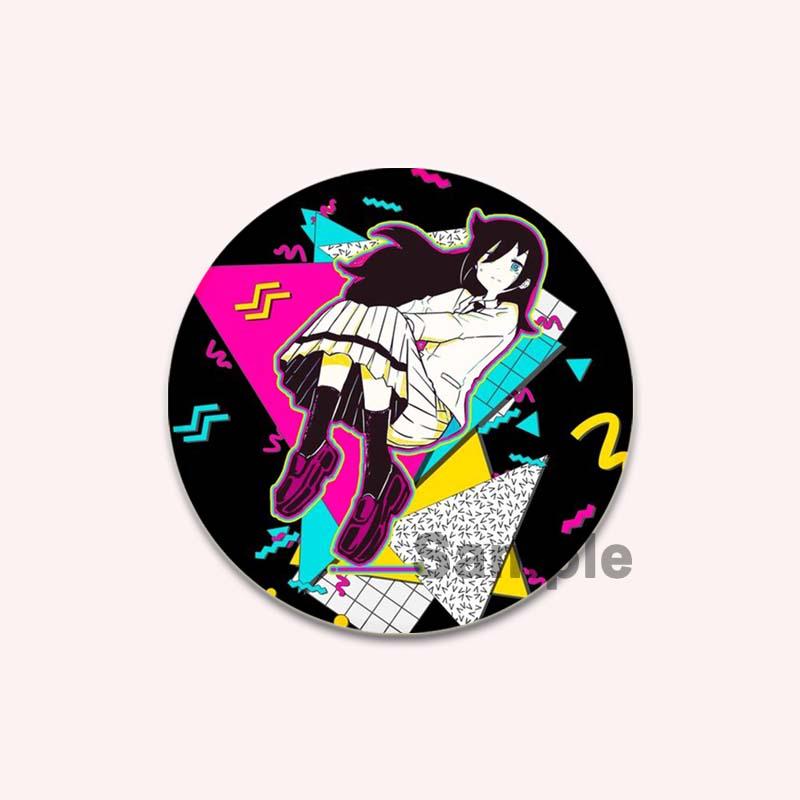 32/44/58MM Аниме Tomoko Kuroki Watamote Pins Милый мультяшный значок ручной работы Броши для нагрудника для рюкзака Одежда Подарки Аксессуар