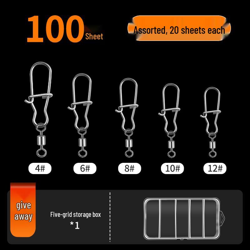Прочный карабин с защелкой, вертлюг, быстросъемное кольцо-восьмерка, коннектор для рыбалки