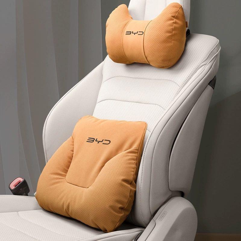 Universal Headrest & Lumbar Support for BYD: Seagull, Destroyer 05Plus, Han, Qin, Tang, Song Pro, Seal, Dolphin