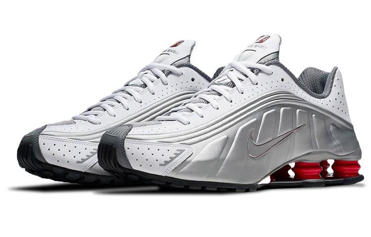 Nike Shox R4 Металлический Серебристый Космический Красный 2018 BV1111-100