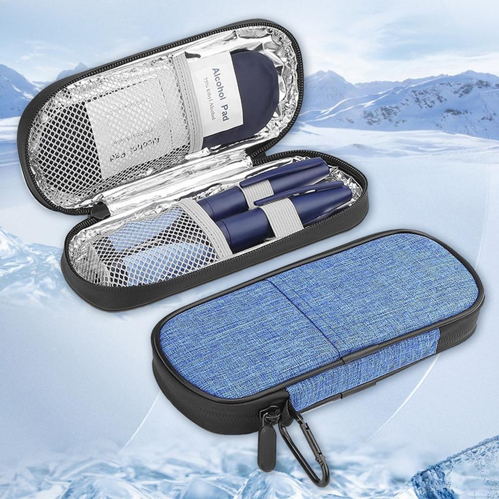Portable Cooling Bag Thermal Insulated Medicine Case Cooling Organizers for Diabetic Supplies In Travels