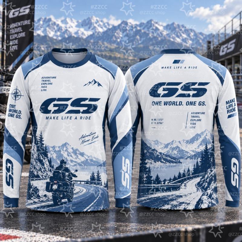 GS Adventure Motorcycle T‑Shirt Men Motorbike Jersey Make Life A Ride Off‑Road Motocross Biker Tops Unisex Rider Fan Casual Tee