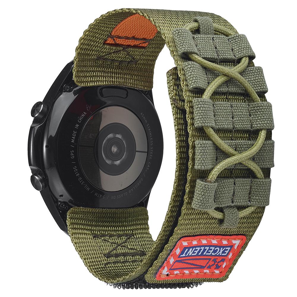 For Huawei Watch GT 4 46mm/Watch 4/4 Pro Watch Band 22mm Loop Fastener Nylon Wrist Strap