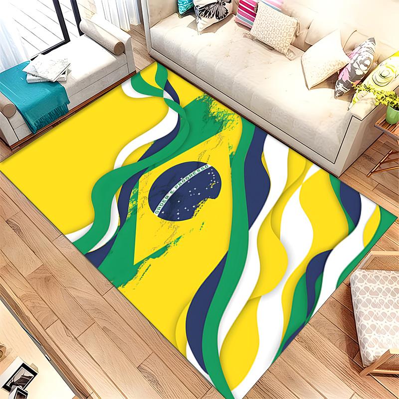 Confederacao Brasileira de Futebol (19) Rug Suitable For Living Rooms Bedrooms Computer Rooms Dining Areas And Placement Under Tables And Chairs Also
