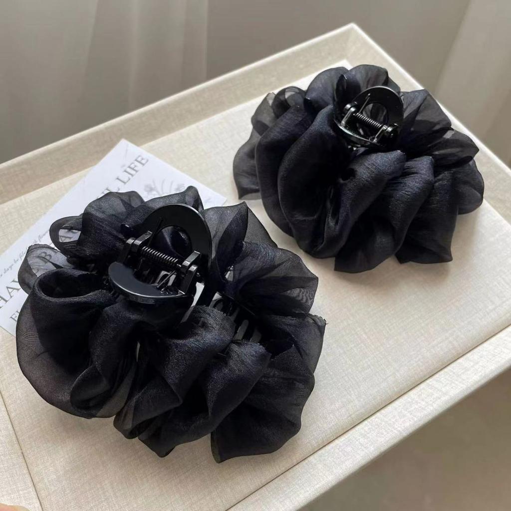 Головной убор Шелковый Облако Пузырь Зажим Зажим Пан Акула Простая и Модная Шпилька Женские Аксессуары Для Волос