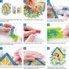 Wooden Diamond Art Perpetual Calendar Kits DIY Diamond Painting Calendar  For Adults