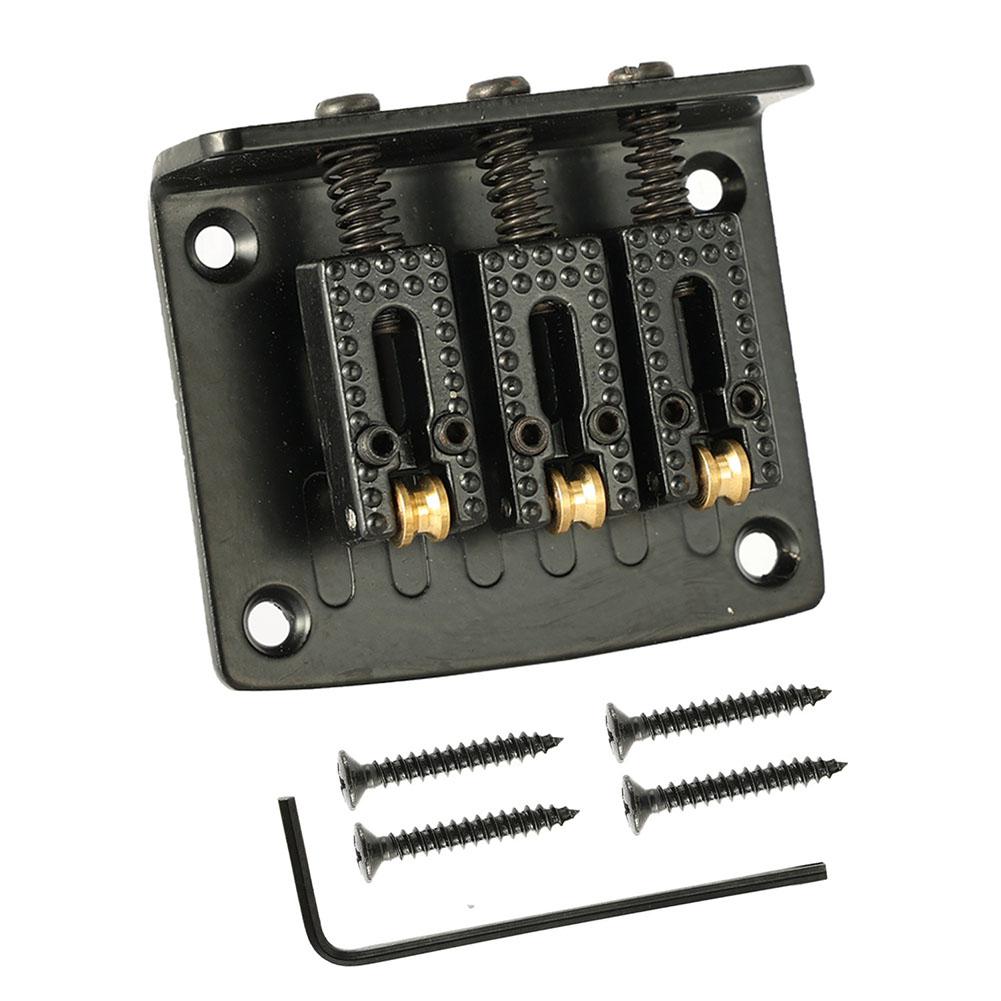 3-string Tailpiece Bridge Pull String Code Bridge Replacement Parts Compatible For Cigar Box Guitar