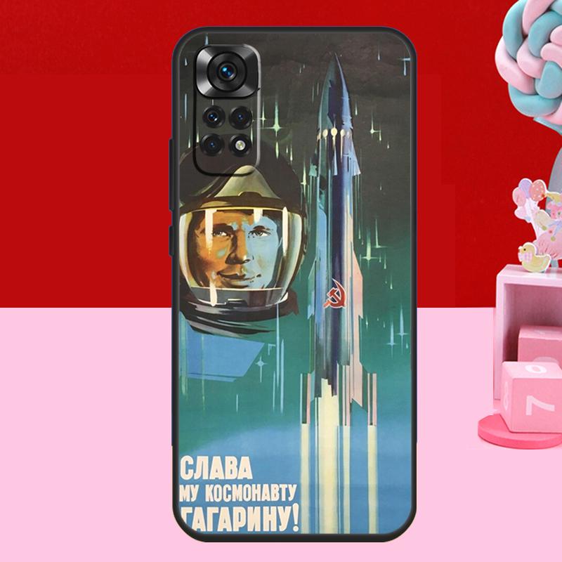 CCCP Soviet Space Propaganda Art Case For Xiaomi Redmi Note 11 10 12 13 14 15 Pro Plus Redmi 15 C 14C 10C 12C 13C Soft Cover