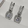 Новый новый дизайн, висячие серьги в форме замка с камнем CZ, женские аксессуары, нежный подарок, модные украшения