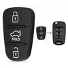 3 Buttons Remote Car Key Shell Fit for Hyundai Solaris Accent Tucson L10 L20 L30 Kia Rio Ceed Flip