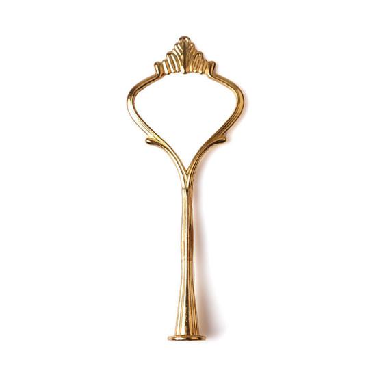 2/3 Tier Cake Plate Stand Crown Handle Fitting Rod Wedding Party Display Stand