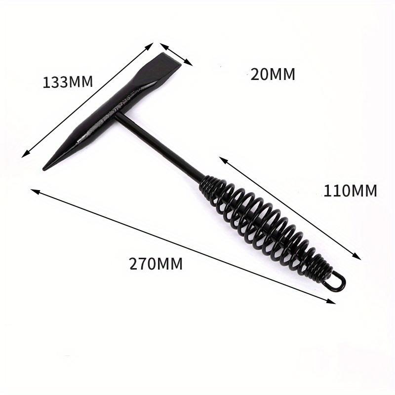 1/2Pcs High Carbon Steel Welding Chipping Hammer Scratch Wire Brush Spring Handle Rust Remover Welder Safety Hand Tool