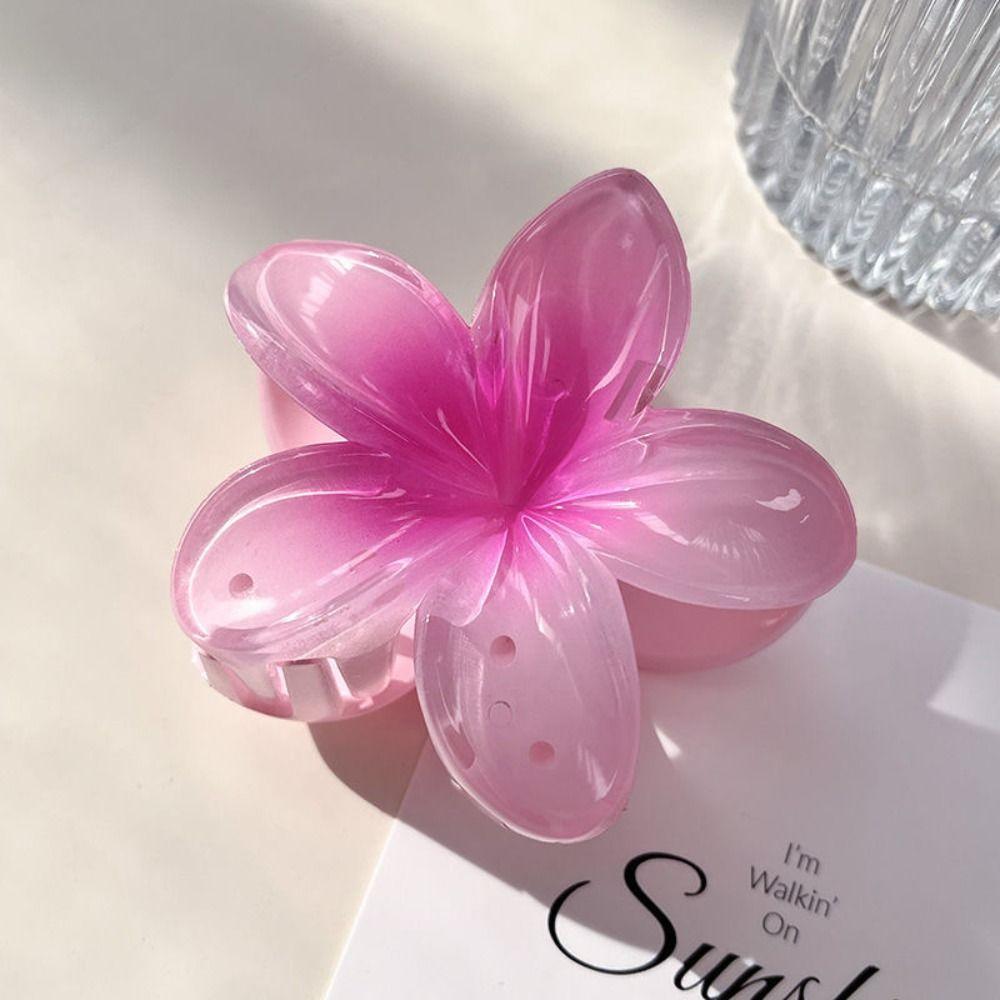 Plumeria Flower Shape Hairpins Bohemian Styling Hair Clip Colorful Hair Claw  Girls