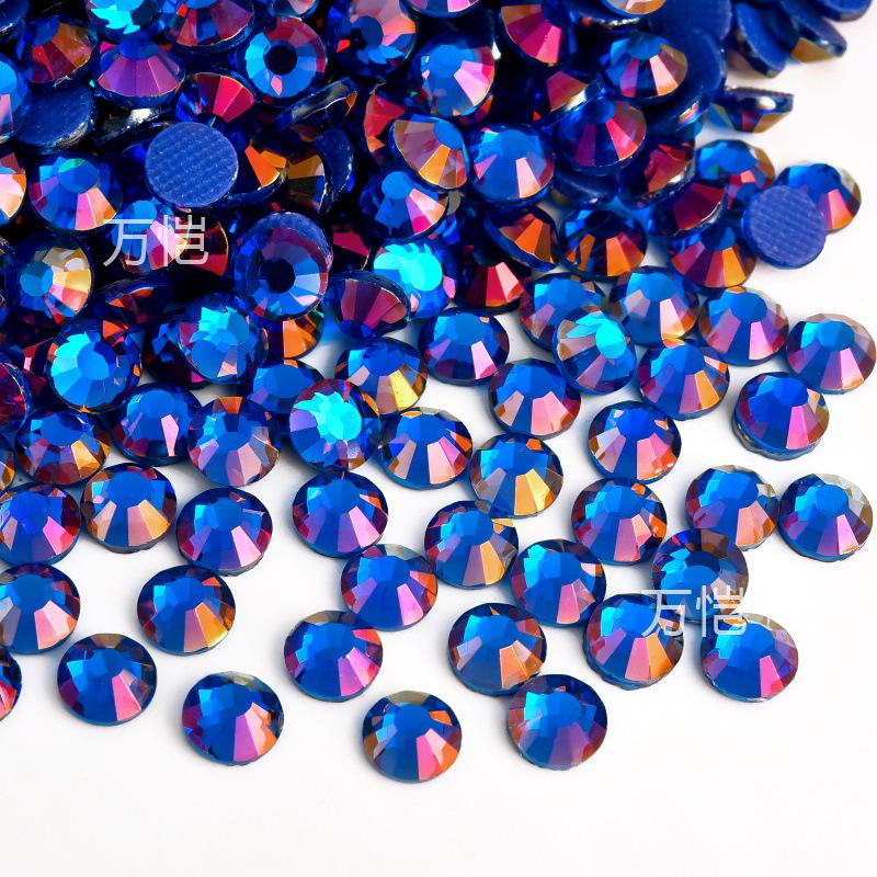 Blue Series Glass Hot Drill, Hot Melt Adhesive Стразы Diy Аксессуары для одежды Декоративные Красота Креативные Аксессуары