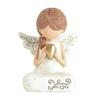 White Angel Resin Craft Bible Statue, Suitable for Home Desktop Decoration, Valentine's Day Gifts, Christmas Day Decorations