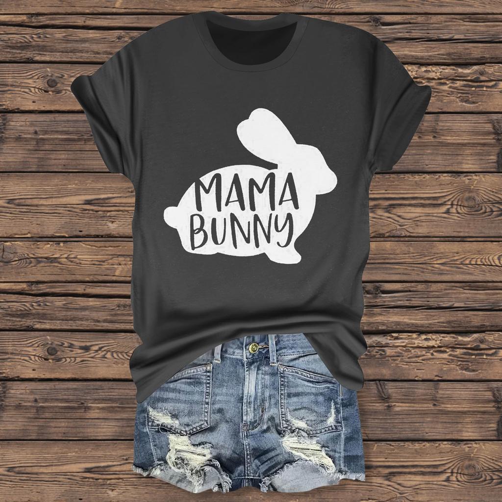 Женская повседневная футболка с принтом «Пасха», круглый вырез, пуловер, короткий рукав