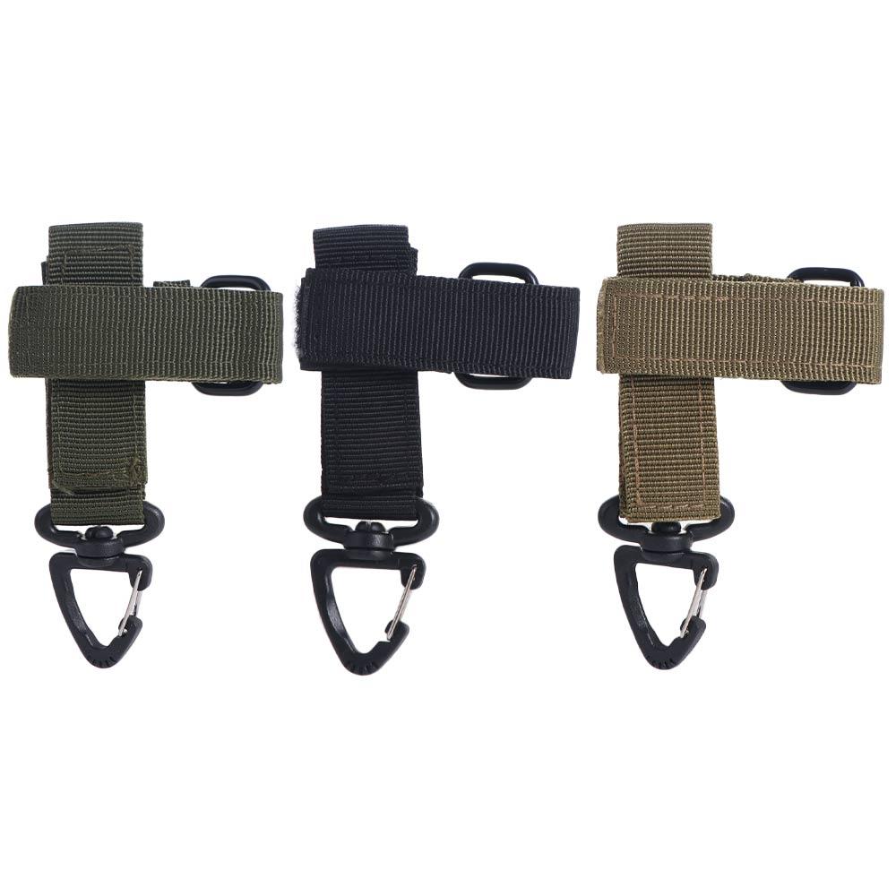Triangle Quick Release Gloves Hook Adjustable Webbing Gloves Hook Camping Carabiner Glove Storage