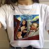 90s Vintage Tshirt Fashion Top Tees Female Vincent Van Gogh Harajuku Aesthetic T Shirts Women Oil Painting Ullzang Funny T-shirt