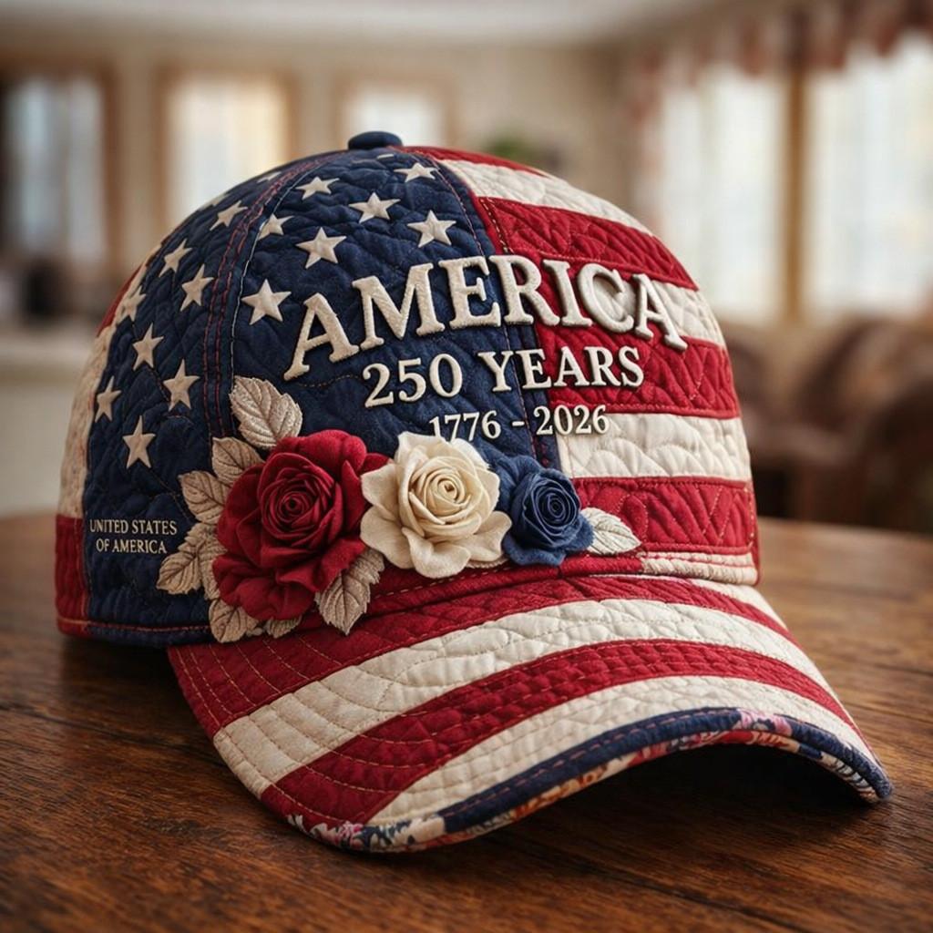 250th Anniversary 3d Printed Baseball Cap With Curved Brim For Casual Wear