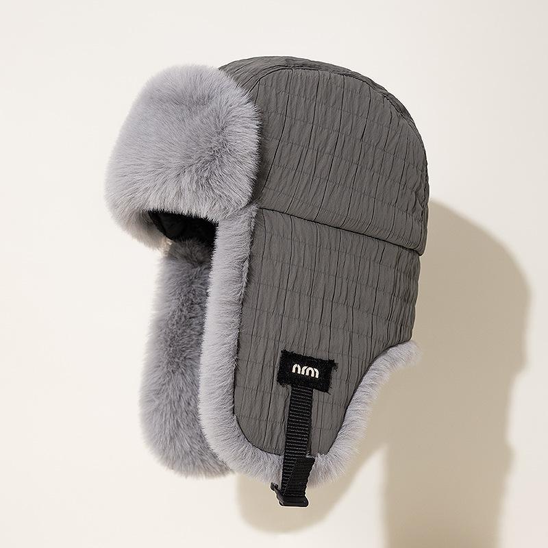 Плюшевая кепка Lei Feng, мужская, утолщенная, защитная кепка для ушей, женская, теплая, ветрозащитная кепка для езды на велосипеде, зимняя, для катания на лыжах, защита от холода, уши