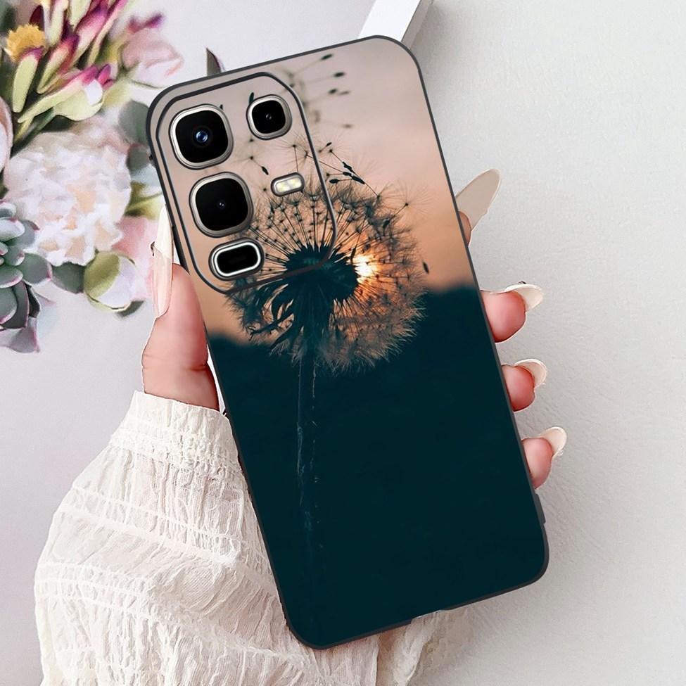For Infinix Note 50s X6870 Back Cover For Infinix Note 50s 5G Case Silicone Fashion Luxury Flowers Cute Cat Funny Painted Bumper
