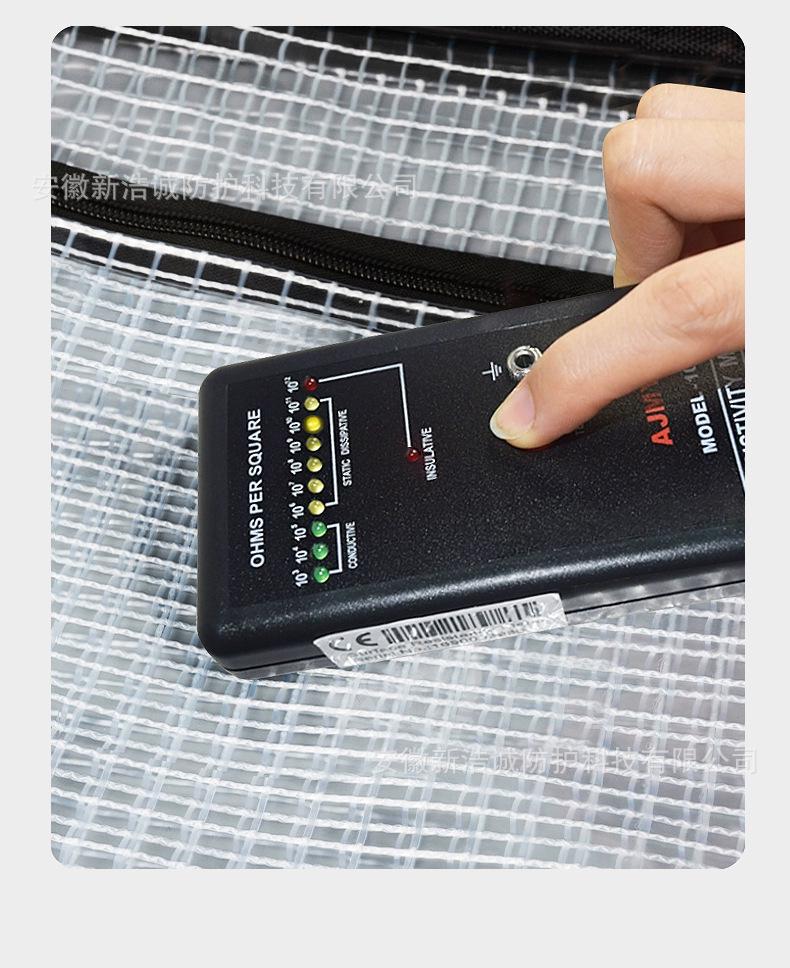 17" Антистатический рюкзак из ПВХ сетки, прозрачный черный - Унисекс, легкий, большой вместимости, пыленепроницаемый