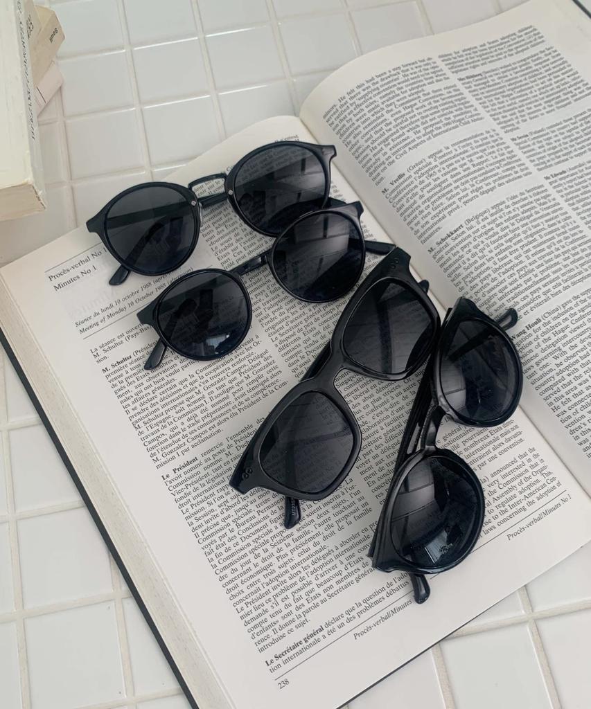 WEGO Unisex Smoke Lens Eyewear Fashionable Gift for All Pattern 1 Sunglasses, Black-Rimmed Eyeglasses, Seasons, Spring, Summer, Autumn, Winter, Men's,