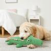 Animal Shape Pet Crocodile Toy Cartoon Plush Squeaky Toy Pet Plush Toy  Play Interactive